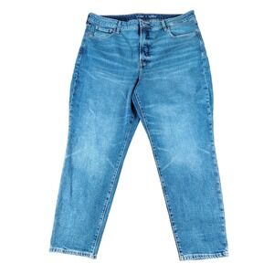 Old Navy  OG Straight High Rise Medium Wash Jeans Size 18 Secret Slim Pocket
